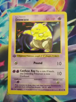 Pokemon TCG Base Set Shadowless 1st Edition Drowzee The Bundle! LP - Image 2