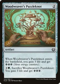 Woodweaver's Puzzleknot 240 KLD MTG Artifact Energy Green Colorless Baga Common - Image 1