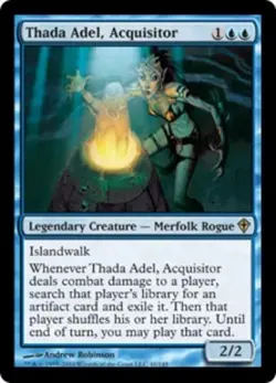 Heavy Play, English MTG Thada Adel, Acquisitor Worldwake Magic the Gathering - Image 1