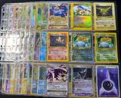 Lot of 90 ALL HOLO Vintage Pokemon Card Binder Collection - Image 1