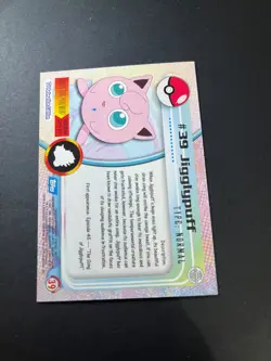 Topps Pokemon Jigglypuff 39 Series 1 Card Blue Topps Trading Card Vintage - Image 3
