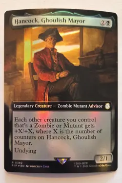 Hancock, Ghoulish Mayor (Extended Art) Universes Beyond: Fallout Foil - Image 1
