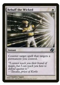 1x MTG Rebuff the Wicked - Planar Chaos Instant! LP Light play - Image 1