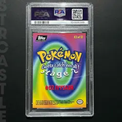 Pokemon-1999 TOPPS Bulbasaur #2 Movie Edition Pokemon TCG - PSA 7 - Image 2