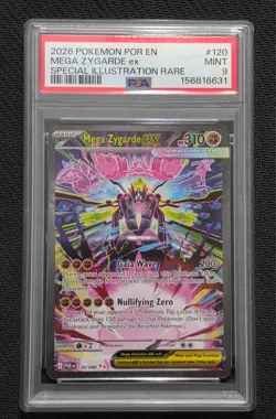 2026 POKEMON PERFECT ORDER SPECIAL ILLUSTRATION RARE #120 MEGA ZYGARDE EX PSA 9 - Image 1