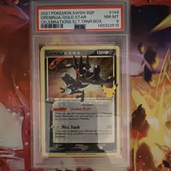 The Pokemon Company Greninja Star SWSH144 Sword & Shield Promo Gold Star PSA 8 - Image 1