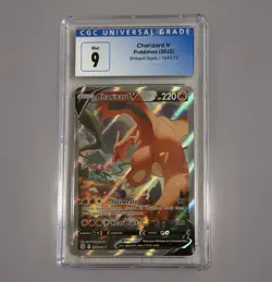 Pokemon CGC 9 Charizard V 154/172 Brilliant Stars 2022 Alt Full Art Holo UR EN - Image 1