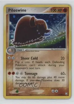 Piloswine Holo Pokemon EX Team Rocket Returns #13 2004 - Image 1