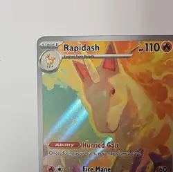 Pokemon Rapidash Holo Illustration Rare Card 189/182 Sv10: Destined Rivals - Image 2