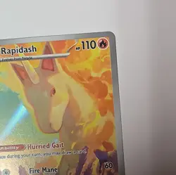 Pokemon Rapidash Holo Illustration Rare Card 189/182 Sv10: Destined Rivals - Image 3