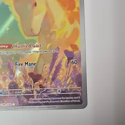 Pokemon Rapidash Holo Illustration Rare Card 189/182 Sv10: Destined Rivals - Image 4