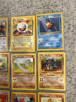 Pokemon TCG Base Set 1999 Lot 12 - Ivysaur, Tauros, Electrode, Starmie - Image 3