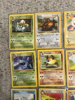 Pokemon TCG Base Set 1999 Lot 12 - Ivysaur, Tauros, Electrode, Starmie - Image 4