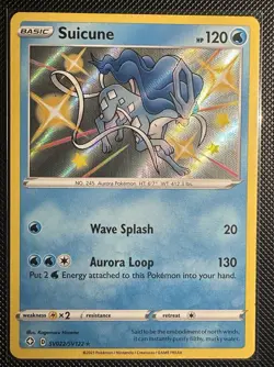 Pokemon TCG Suicune Holo Rare Shining Fates Baby Shiny Vault SV022/SV122 - Image 1