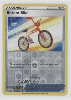 Rotom Bike Reverse Foil Pokemon Sword & Shield Champion's Path #063 - Image 1