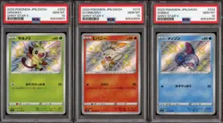 [PSA 10] Grookey Scorbunny Sobble Starter Set - Shiny Star V Japanese POKEMON - Image 1