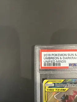 2019 Pokemon Sun and Moon Umbreon and Darkrai GX Unified Minds PSA 10 125/236 - Image 2