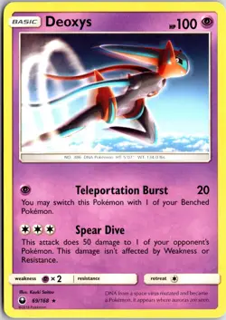Deoxys 69/168 R Celestial Storm Pokemon NM/M - Image 1