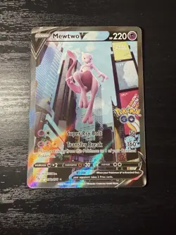Mewtwo V Alt Art 72/78 Pokemon GO Mint - Image 1