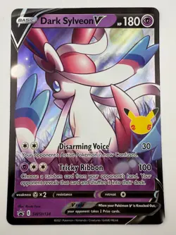 Pokemon TCG Dark Sylveon V SWSH134 (JUMBO) Black Star Promo NM - Image 1