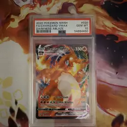 The Pokemon Company Charizard VMAX 020/189 Darkness Ablaze Holo Full Art PSA 10 - Image 1