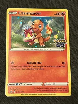 Pokemon TCG SWSH232 Charmander Holo Pokemon Go Black Star Promo - NM - Image 1