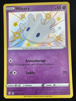 MILCERY SV057/SV122 NM SHINY HOLO RARE SHINING FATES: SHINY VAULT POKEMON 2021 - Image 1