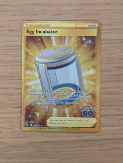 Pokemon TCG Egg Incubator Hyper Gold Rare Pokemon Go Stamp 087/078 NM - Image 1