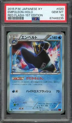 [PSA 10] Empoleon 020/059 - Red Flash XY8 1st ED Holo Rare Japanese POKEMON - Image 1