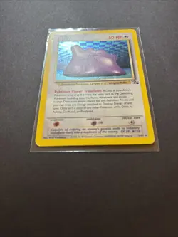 Ditto 3/62 Fossil Holo Unlimited Pokemon WOTC MP - Image 2