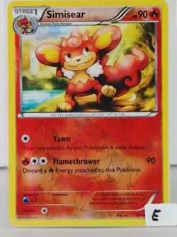 Simisear - POKEMON - XY Base 23/146 - Reverse Holo - LP -E - Image 5