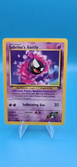 Pokemon Sabrina's Gastly Gym Challenge 2000 Nintendo 97/132 Basic 40 HP - Image 1