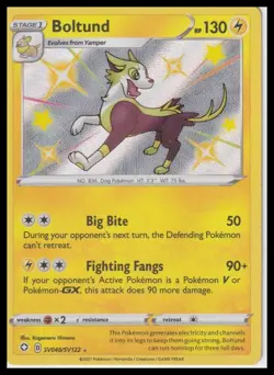 2021 Pokemon TCG Boltund Shining Fates Holo Rare SV040/SV122 - Image 1