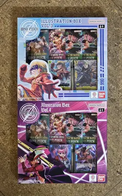 Factory Sealed One Piece TCG Illustration Box Volume 3 and Volume 4 Bundle - Image 1