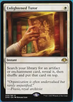 Enlightened Tutor Dominaria Remastered HEAVILY PLD Rare CARD (516849) ABUGames - Image 1