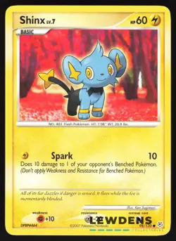 Shinx - 98/130 - Common - Diamond & Pearl Base - Pokemon Card - 3 - Image 1
