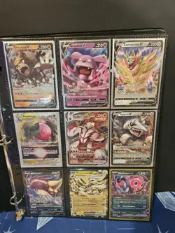V's and EX's Hits Binder (40 Cards) XY, Sun and Moon, Sword and Shield Pokemon - Image 1