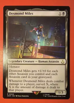 MAGIC, MTG: DESMOND MILES/ACR /RARE #0024/ NM, REGULAR FINISH - Image 1