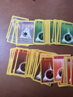 Pokemon TCG Lot- 210 Vintage Energy Cards. Includes Base Set 1&2. 1999-2001 READ - Image 2