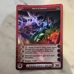 Chaotic Nivenna 11/100 Super Rare Unique Loyal Holo Creature Card TCG - Image 1