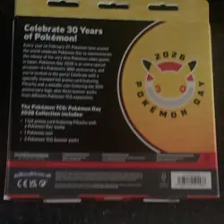 Pokemon TCG Day 2026 Collection Box English Promo Card 3 Booster Packs Coin - Image 2