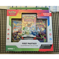 Pokemon TCG First Partner Illustration Collection Series 1 Box 3 Cards Promo - Image 1