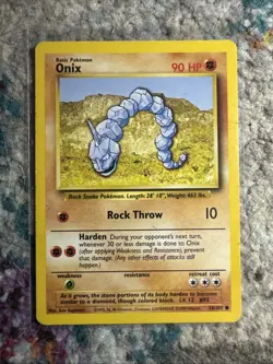Pokemon TCG Onix Base Set Unlimited Common Card 56/102 - Image 1
