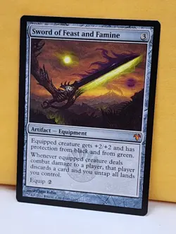 1x Sword of Feast and Famine, NM, MD1, Magic: the Gathering, MtG - Image 2