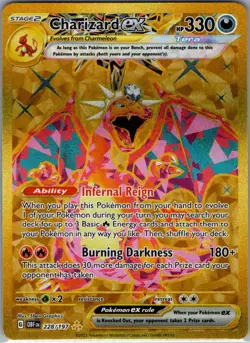 Charizard ex 228/197 SV03: Obsidian Flames - Pokemon Card - NM - Image 1