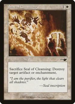 Seal of Cleansing 1x MtG Nemesis NEM SP/NM - Image 1