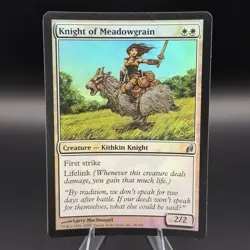 Magic: The Gathering Knight of Meadowgrain 28/301 Lorwyn Foil - Image 1