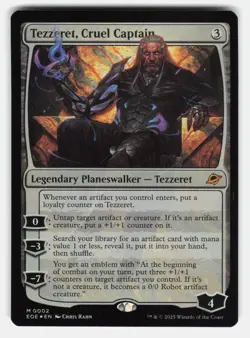 TEZZERET, CRUEL CAPTAIN 2 FOIL - Magic: The Gathering - 2025 RAHN NM/M - Image 1