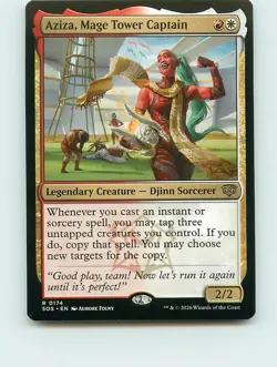 Aziza, Mage Tower Captain - R174 - MTG - Secrets of Strixhaven (SOS) - Image 1