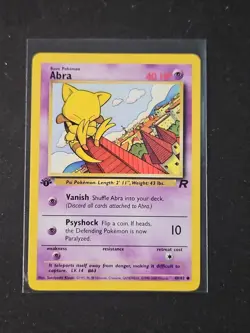 ABRA - 49/82 - 1st Edition Team Rocket - Common - Pokemon card TCG NEVER PLAYED - Image 1